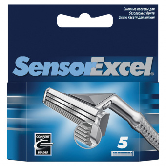 Сменные кассеты для бритья Sensor Excel GILLETTE 5шт