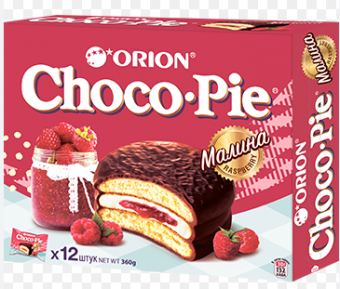 Печенье Choco Pie Raspberry Малина 30г 12шт
