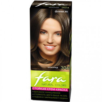 Краска для волос FARA Natural Colors 304, шоколад