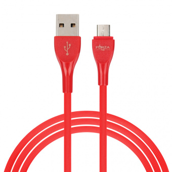 Кабель для зарядки FORZA, Акварель, Micro USB, 1м, 2A, пластик, микс цветов