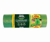 Мешки для мусора 60л Master FRESH 15шт XXL с завязками MFGB60–15R