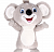 мягкая игрушка коала, 26см