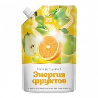 Гель для душа АРТКОЛОР FRESH FRUIT, 200мл, Энергия фруктов/Апельсин+др.Фрукты (дой-пак)