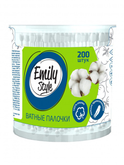 Ватные палочки Emily Style 200 шт банка