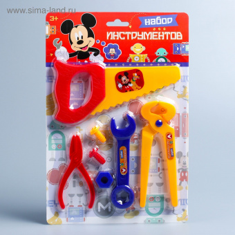 Набор инструментов Mickey Микки Маус, 7 предметов  цвет МИКС