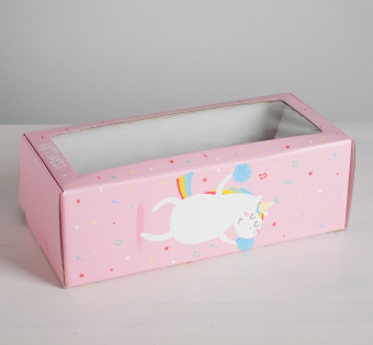 Коробка складная с PVC-окном МИКС 16 × 35 × 12 см 