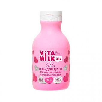 Гель для душа Loren+ VITAMILK Like SOS для проблемной кожи 350мл