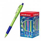 Ручка шариковая автомат ErichKrause Ultra Glide Technology JOY Neon уз 0,7мм, син