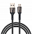 кабель для зарядки авангард micro usb, 2м, 3а, быстрая зарядка qc 3.0, черный by motorsport