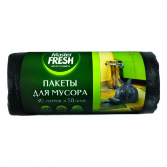 Мешки для мусора 30л Master FRESH 50шт MFGB30-50R