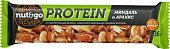 Батончик Nut&Go Protein миндаль арахис арахисовая паста 36г