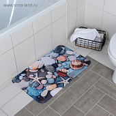 Коврик 45х75 см "Ракушки на камушках" 2989791