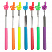 Указка с пальцем телескопическая пикми палочка 20х2,5х1,5 5 цветов