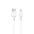 кабель hoco x20, microusb - usb, 2,4 а, 1м, pvc оплетка, белый