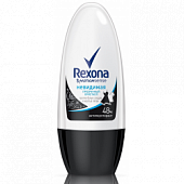 антиперспирант шариковый rexona невидимая/прозрачный кристалл, 50 мл