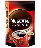 Кофе Nescafe Classic растворимый с добавлением молотого 190г