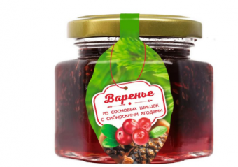 Варенье из сосновой шишки с сибирскими ягодами 150г