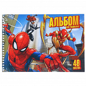 Альбом для рисования А4 гребень Человек-паук 40л
