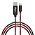 forza кабель для зарядки армированный micro usb, 1м, 3а, быстрая  зарядка qc3.0, led подсветка
