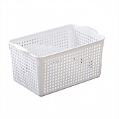 Корзина без крышки 5,3л Лофт цвет белый