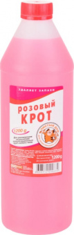 Средство для чистки канализационных труб Крот, 1000мл, (розовый)