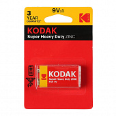 Батарейка солевая Kodak Extra Heavy Duty 6F22-1BL 9В крона блистер 1шт