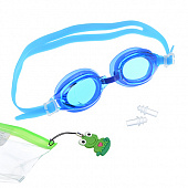 Набор для плавания SILAPRO (очки, брелок, затычки для ушей 2шт), пластик, ПВХ
