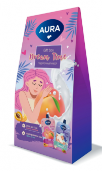 ПН CC AURA DREAM TIME (Скраб д/тела Абрикос-Масло ши 100мл+Лосьон д/рук/тела Хлопок-Аргана 100мл)