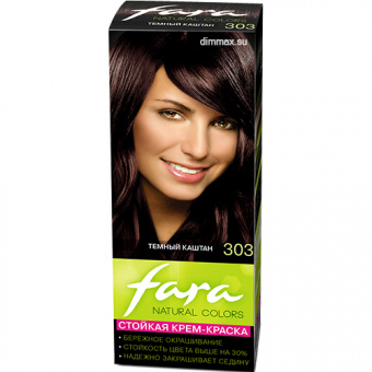Краска для волос FARA Natural 303, темный шоколад