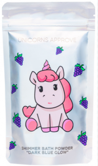 Пудра-шиммер д/ванны DARK BLUE GLOW UNICORNS APPROVE 150г