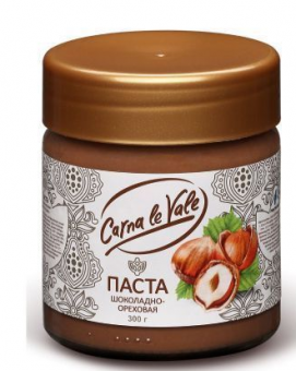 Паста Carna le vale Шоколадно-ореховая ст\б 300г