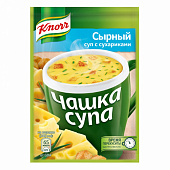 кнорр чашка супа сырный суп с сухариками 15.6г