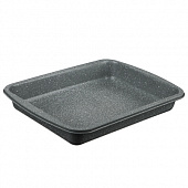 SATOSHI Буко Противень глубокий, 40х29х6см, угл.сталь, антипригарное покрытие "Мрамор"