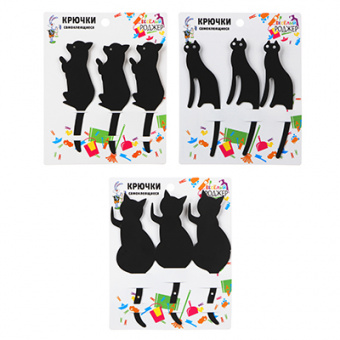 Крючок-держатель самоклеящийся ВЕСЕЛЫЙ РОДЖЕР, металл, 3 дизайна