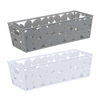 Корзинка для хранения пластик VETTA 25,5x10x7,5 см 2 цвета