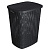 корзина для белья с откидной крышкой 43х35х53см пластик графит 50л