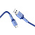 кабель hoco x65, microusb - usb, 2.4 а, 1м, tpe оплетка, синий