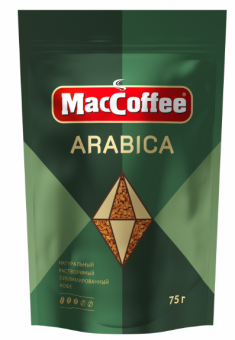 Кофе натурал раств сублим ARABICA MacCoffee д/пак 75г