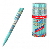 Ручка шариковая автомат ErichKrause ColorTouh Emerald Wave, узел 0,7мм, чернила/синие