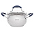 кастрюля satoshi альба 16х9,5см со стеклянной крышкой индукция 2,1л