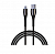 кабель для зарядки богатырь micro usb 1м, быстрая зарядка qc3.0, штекер металл, черный by