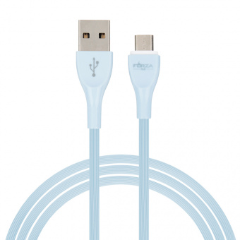 Кабель для зарядки FORZA, Акварель, Micro USB, 1м, 2A, пластик, микс цветов