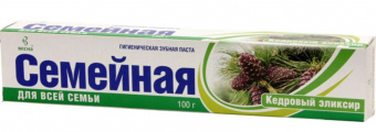 Зубная паста ВЕСНА Семейная Кедровый элексир, 100 г