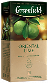 Чай Greenfield Oriental Lime черный лайм и лемонграсс 25 пакетов