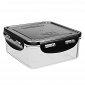 Контейнер герметичный для СВЧ с защелками пластик Good&good квадратный 0,9л