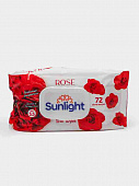 Влажные Салфетки SUNLIGHT Rose 72шт