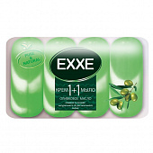 Крем-мыло туалетное EXXE, 1+1 Оливковое масло, 4х90 г