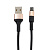 кабель hoco x26, microusb - usb, 2,4а, 1м, нейлоновая оплетка, черно-золотистый