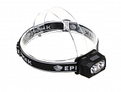 Фонарь налобный, сенсорный, 2 LED + красный свет, 6 режимов, 3хААА ЕРМАК